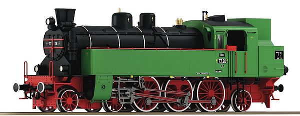 Roco 70084 - Austrian Steam locomotive 77.28 of the ÖBB (DCC Sound Decoder)