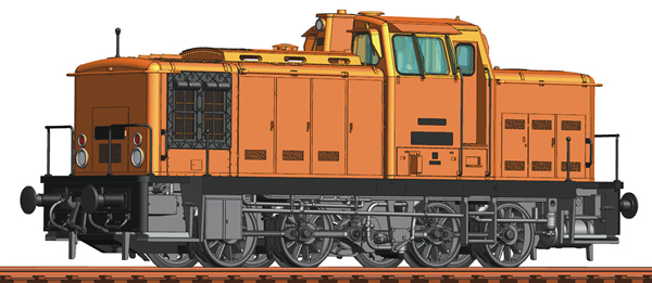 Roco 70263 - German Diesel Locomotive BR 106 of the DR orange    