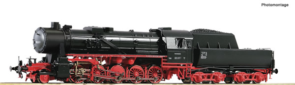 Roco 70276 - German Steam locomotive 52 2443 of the DB (DCC Sound Decoder)