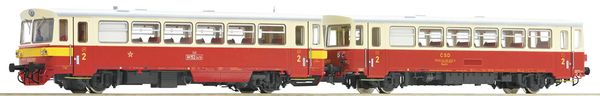 Roco 70375 - Czechoslovakian Diesel railcar class M 152.0 with trailer of the CSD (DCC Sound Decoder)