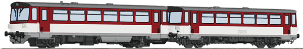Roco 70382 - Slovakian Diesel Railcar Class 810 and caboose of the ZSSK