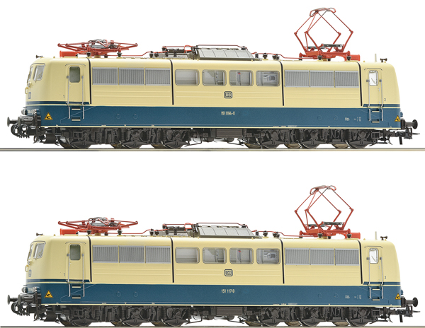 Roco 70407 - German 2-Piece Electric Locomotives 151 094-0 and 151 117-9 Set of the DB