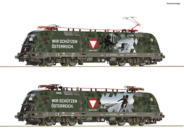 Roco 70492 - Austrian Electric locomotive 1116 182-7 “Bundesheer” of the OBB (DCC Sound Decoder)
