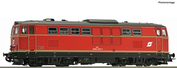 Roco 70714 - Austrian Diesel locomotive 2143 011-1 of the OBB (DCC Sound Decoder)