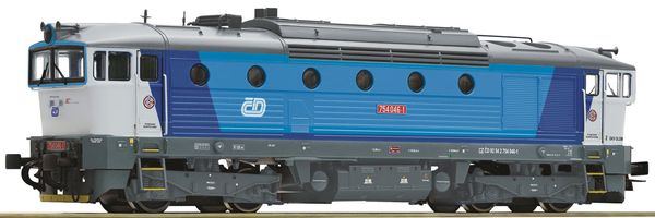 Roco 71024 - Czech Diesel locomotive class 754 of the CD (DCC Sound Decoder)