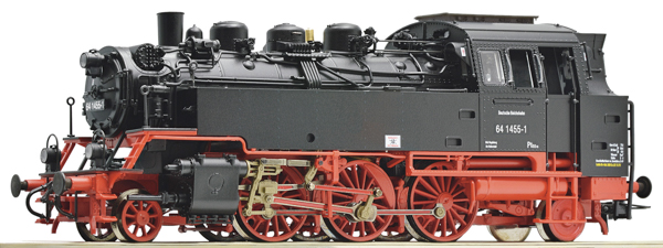 Roco 7110009 - German Steam Locomotive 64 1455-1 of the DR (w/ Sound)