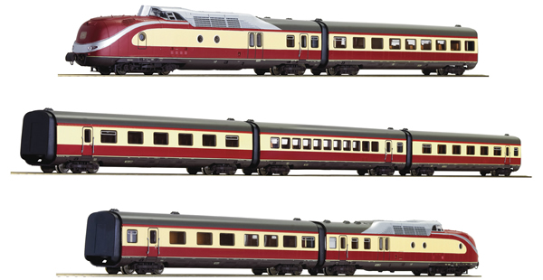 Roco 71934 - 7 piece set: German Diesel Multiple Unit Class 601 of the DB   