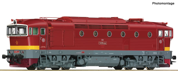 Roco 72947 - Czech Diesel locomotive class T 478.3 of the CSD (DCC Sound Decoder)