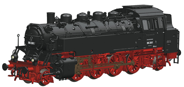 Roco 73027 - German Steam Locomotive 86 261 of the DRG (DCC Sound Decoder)