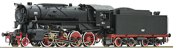 Roco 73045 - Italian Steam Locomotive Gruppo 736 of the FS (DCC Sound Decoder)