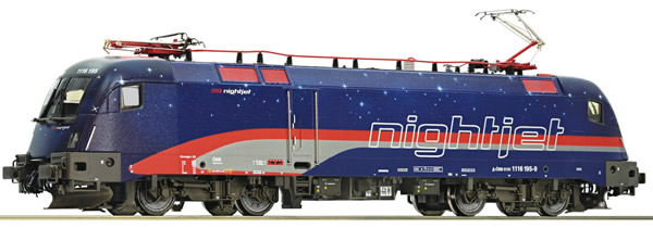 Roco 73242 - Austrian Electric Locomotive Class 1116 195 Nightjet of the OBB (DCC Sound Decoder)