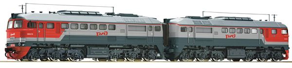 Roco 73793 - Russian Diesel locomotive 2M62-0064 of the RZD (DCC Sound Decoder)