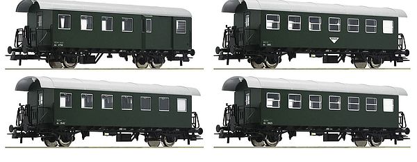 Roco 74026 - Austrian 4-piece set: Ribbed wagons of the ÖBB