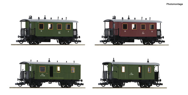 Roco 74062 - 4 piece set: Passenger train