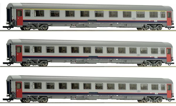 Roco 74063 - 3 piece set: Eurofima coaches, SNCB