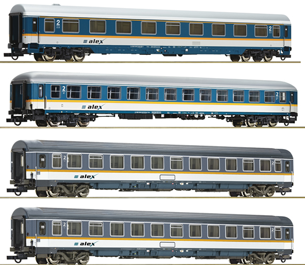 Roco 74092 - 4 piece Passenger Carriage Set, alex          