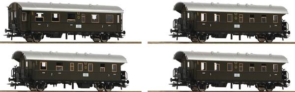 Roco 74102 - 4 piece Passenger Coach Set      