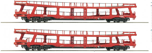 Roco 74128 - 2 piece set Stand-in deck coach carrier, ÖBB