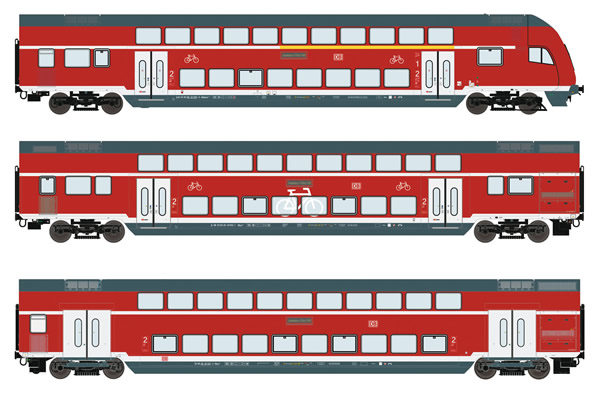 Roco 74150 - German Double Decker Set of the DB AG