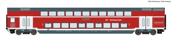 Roco 74158 - Double-deck coach
