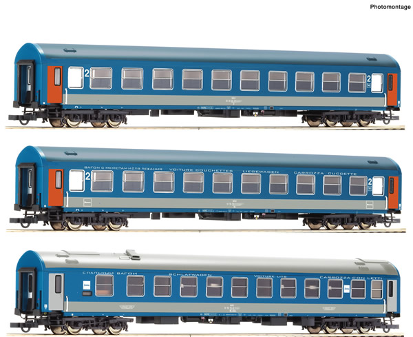 Roco 74188 - 3 piece set 1: Passenger coaches D 374/375 “Vindobona/Hungaria”