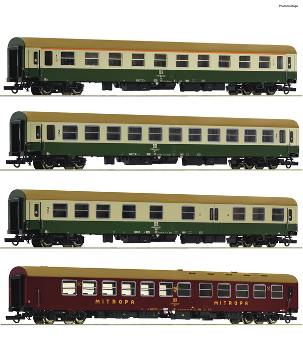 Roco 74189 - 4 piece set 2: Passenger coaches D 375 “Vindobona”