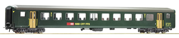 Roco 74572 - Swiss 2nd class fast train car EW II of the SBB