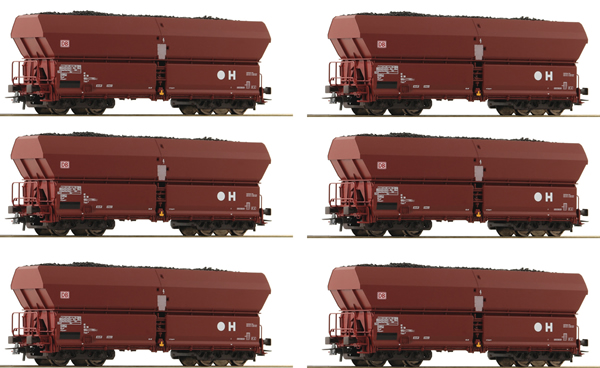 Roco 75894 - Display Self Unloading Hopper Wagons   