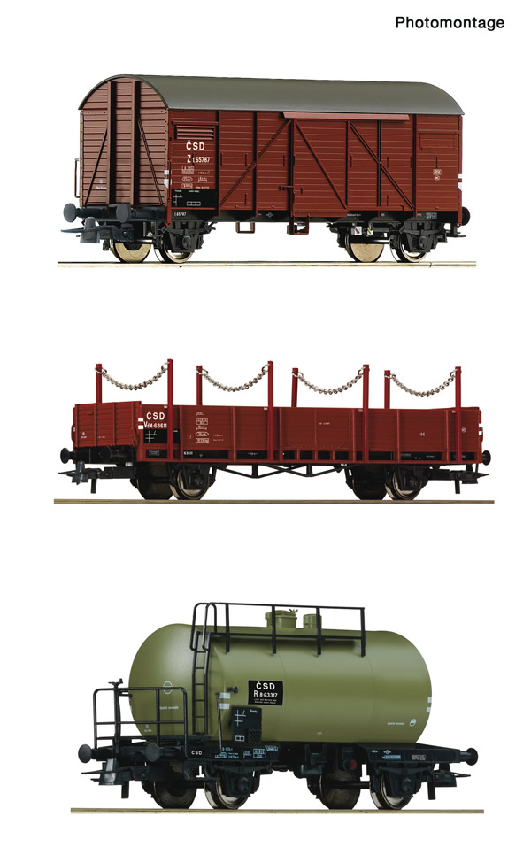 Roco 76018 - 3 piece set: Goods train