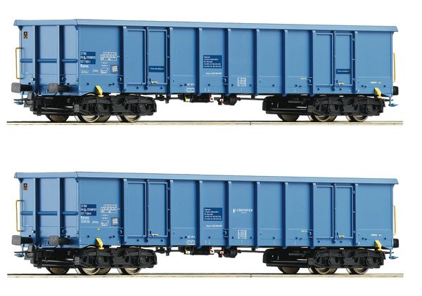 Roco 76023 - 2 piece set: Open goods wagons, CRONIFER