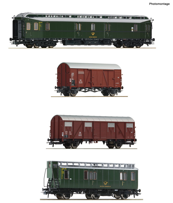 Roco 76036 - 4 piece set: Post train