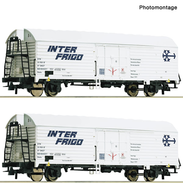 Roco 76040 - 2 piece set: Refrigerator wagons