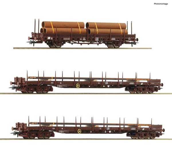 Roco 76053 - 3 piece set: Steel train