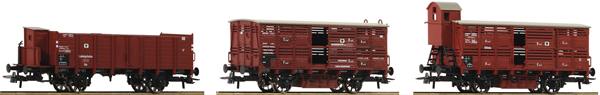 Roco 76060 - 3 piece set: Goods Wagons              