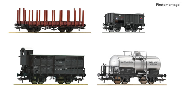 Roco 76077 - Dutch Goods wagon Set
