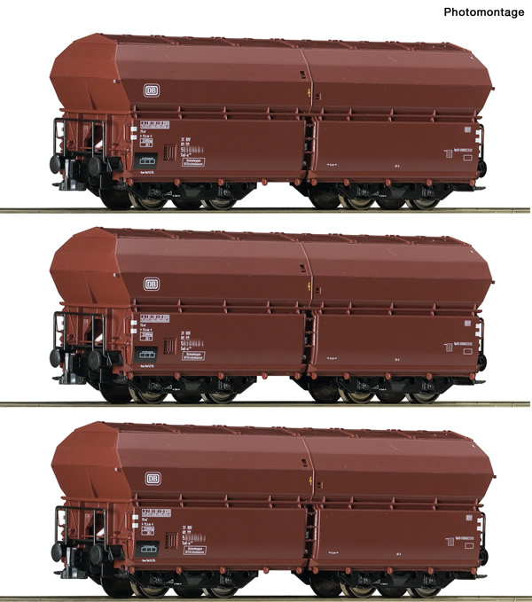 Roco 76079 - German Self-unloading hopper wagon Set of the DB
