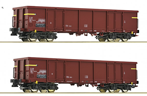 Roco 76127 - 2 piece set: Open goods wagons, FS