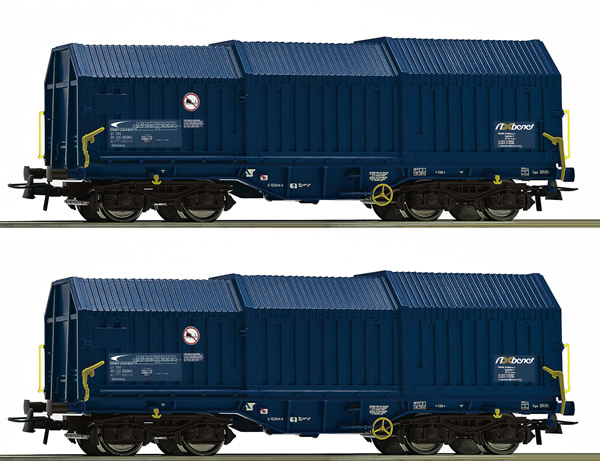Roco 76446 - 2 piece set: Telescoping hood wagons, ZSSK Cargo