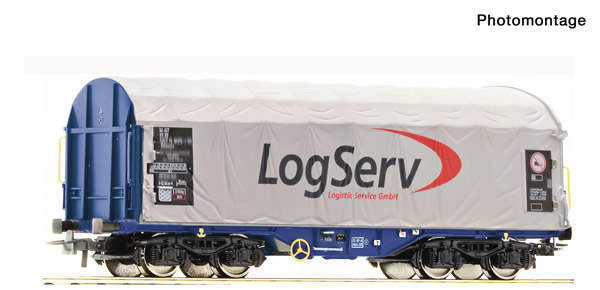 Roco 76451 - Austrian Slide tarpaulin wagon of the ÖBB