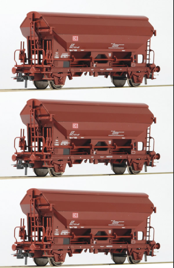 Roco 76575 - 3 piece set: Swing roof wagons, DB AG