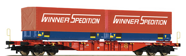 Roco 76621 - German Container Carrier Wagon Winner Spedition of the DB-AG