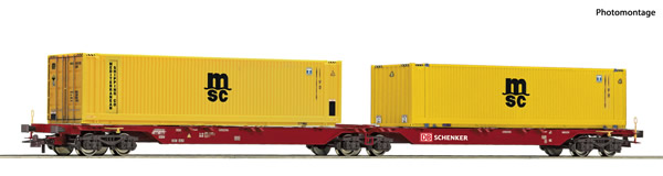 Roco 76630 - German Container carrier wagon of the DB-AG