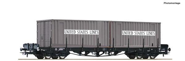 Roco 76714 - Stake wagon + United States Lines