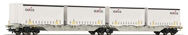 Roco 76915 - Swiss Double Carrier Wagon Axis of the AAE