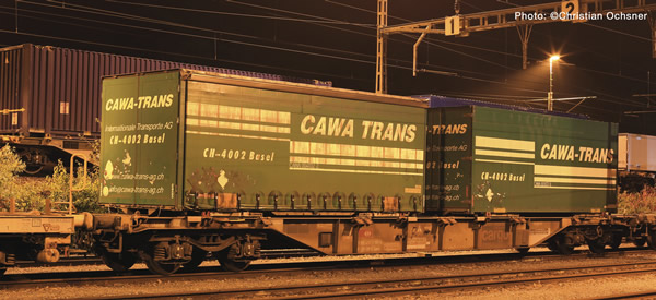 Roco 76949 - Swiss Container carrier wagon SBB
