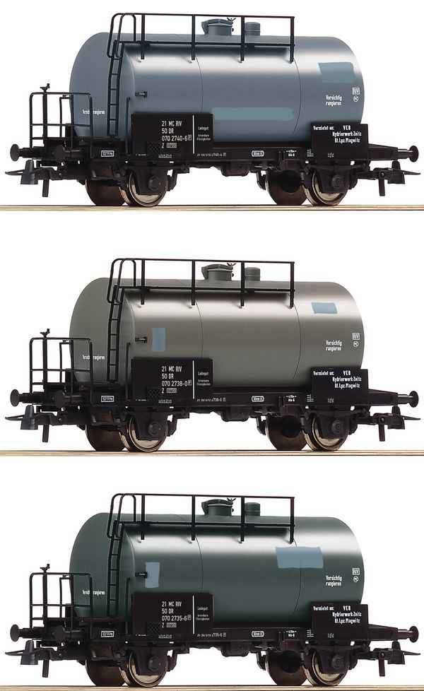 Roco 77021 - 3 piece set:Tank wagons, DR