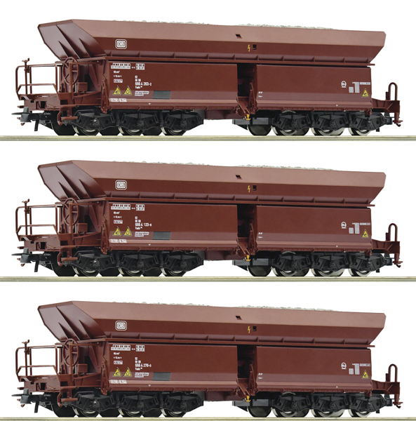 Roco 77030 - 3 piece set (1): Ore wagons, DB