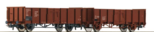 Roco 77035 - 2 piece set: Open goods wagons, DR