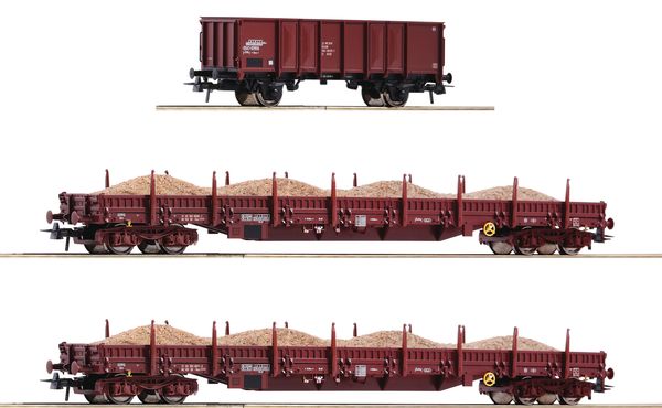 Roco 77041 - 3 piece set (1): “Sand train”, DR