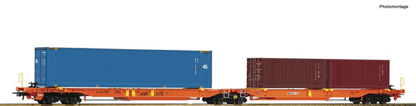 Roco 77360 - Articulated double pocket wagon